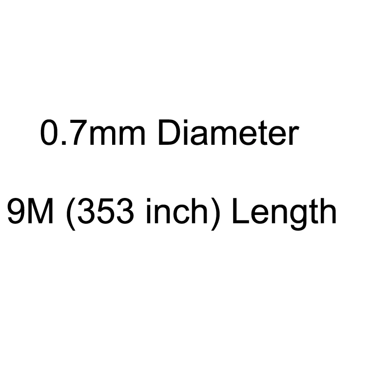 0.7mm Dameter 1 рулон, стразы, эластичный веревочный шнур, нить для DIY браслета, фурнитура для ювелирных изделий, аксессуары 0,5/0,6/0,7/0,8/1 мм - Цвет: 0.7mm Dameter