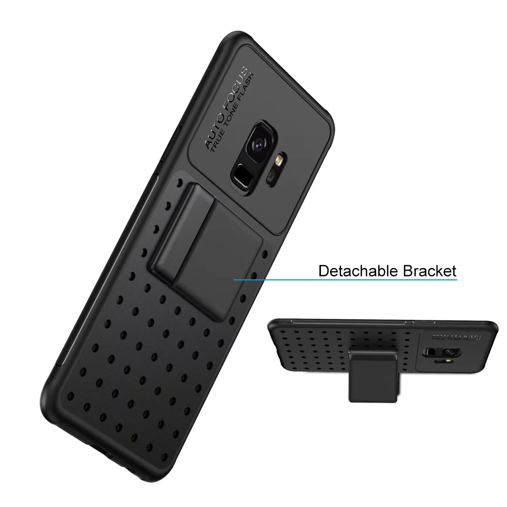 Ascromy чехол для телефона Samsung S9 Plus сетчатый задний дышащий теплоотвод подставка
