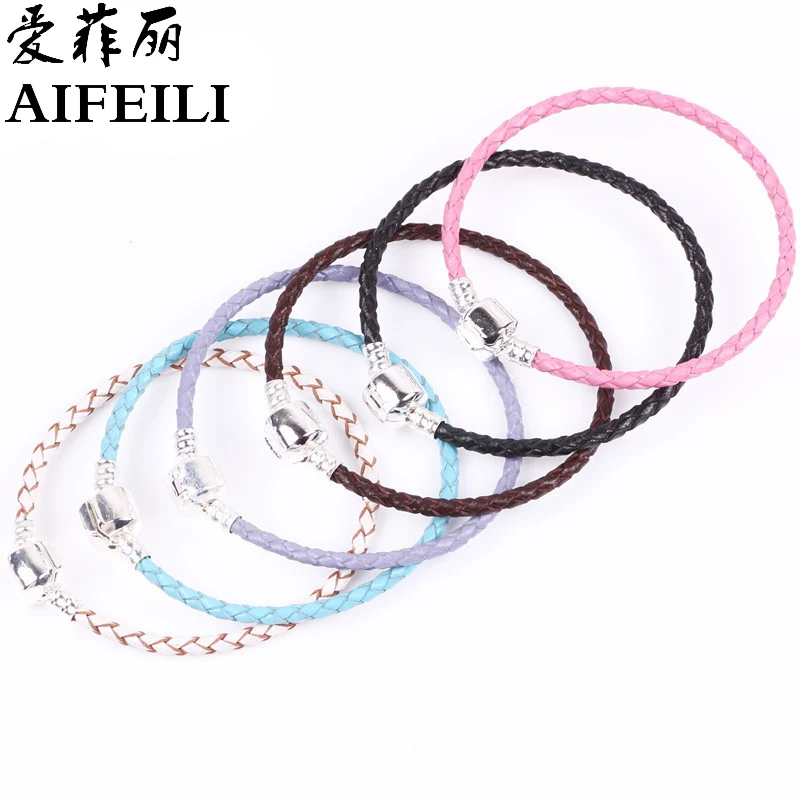 2019 Jewellery European Charms Bracelets For Women Silver Chain Bangles DIY Jewelry Pulseras Fashion Gift | Украшения и