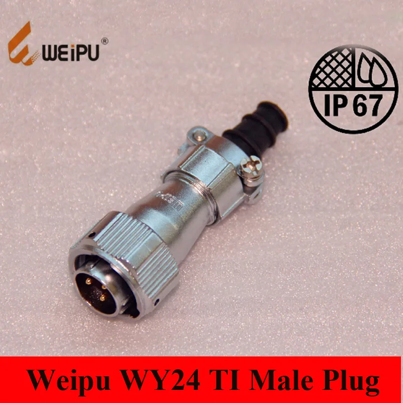 Оригинальные Weipu разъем WY24 TI 2 3 4 9 10 12 19 Pin вилка кабеля в рукаве TI|4 pin cable connector|4 malecable