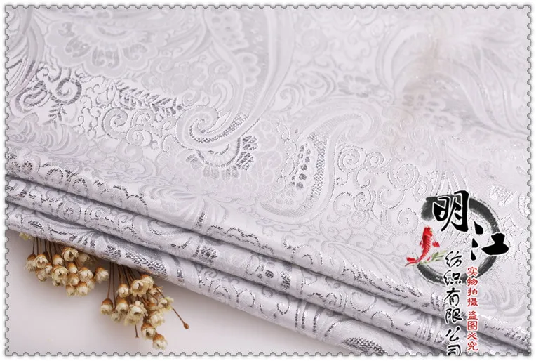 Пейсли шелковая ткань костюм платье COS сценическая одежда/Золотая парчовая Ткань