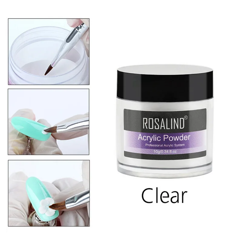 ROSALIND 3D краска акриловая пудра Кристальный дизайн ногтей советы строитель