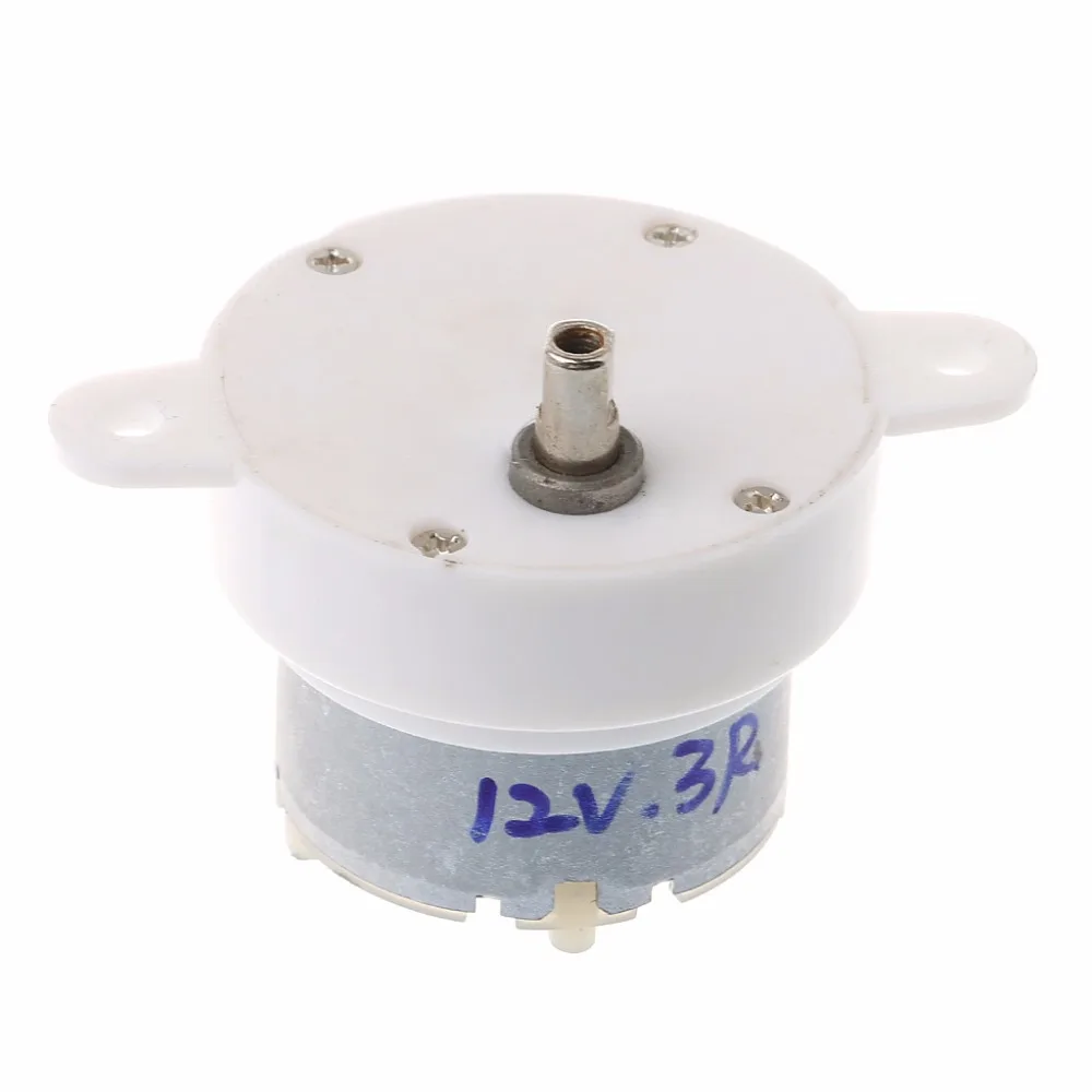 DC 12V 3 RPM Высокий крутящий момент цилиндр Электрический микро двигатель замедлить