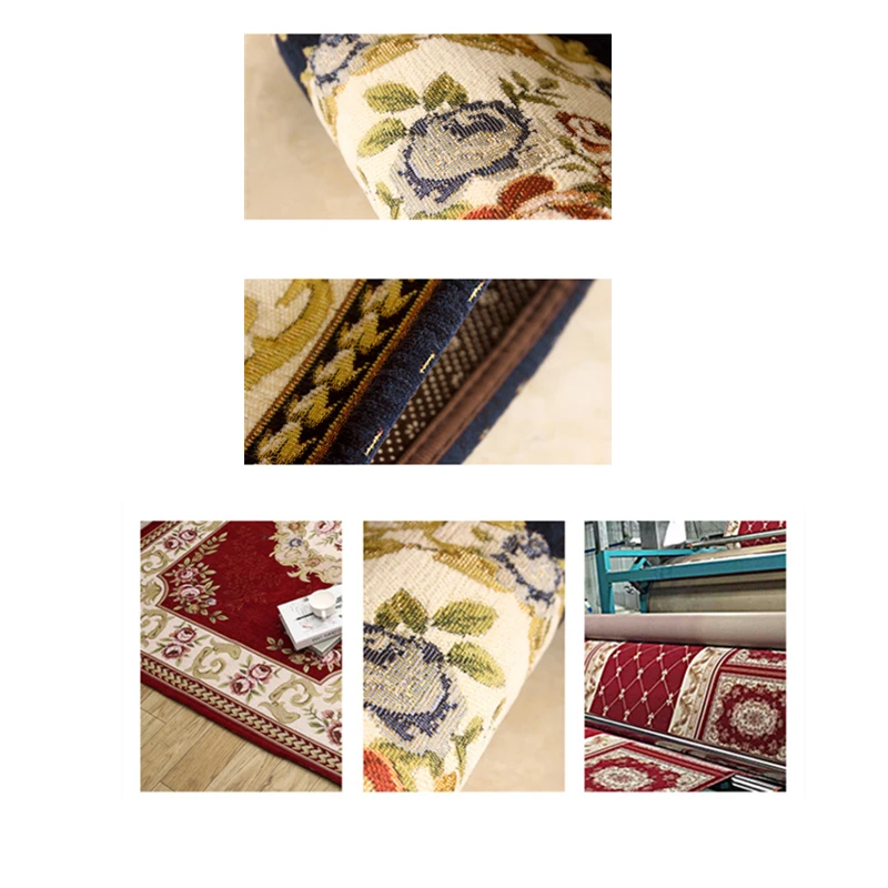 Прямоугольный напольный коврик Европейский для прихожей диван зона татами