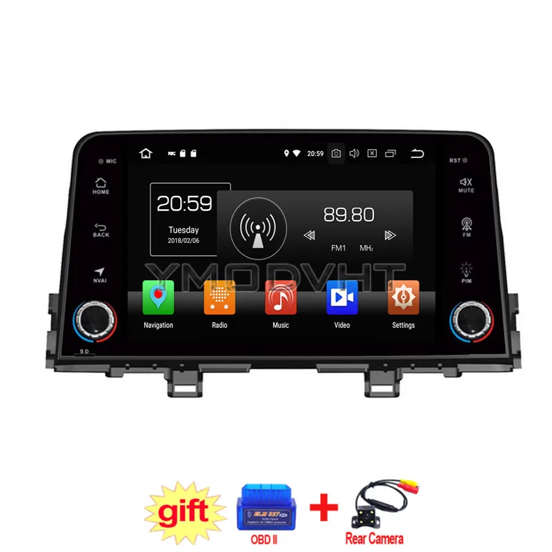 YMODVHT 8 дюймов Android 0 Восьмиядерный PX5 4 Гб ОЗУ 32 ПЗУ автомобильный dvd плеер Радио