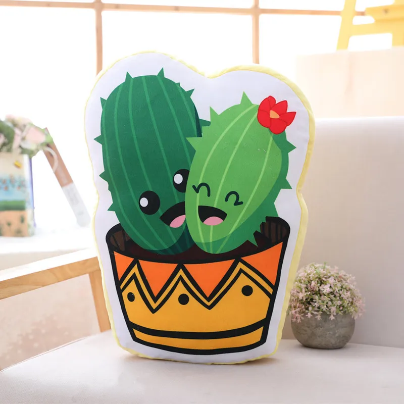 Милая 45 см имитация кактуса плюшевая игрушка мягкие реалистичные подушки для
