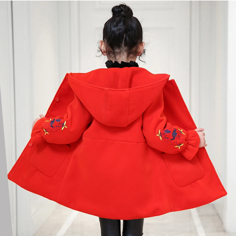 Куртки для девочек-подростков Abesay модные однотонные куртки с вышивкой на осень и