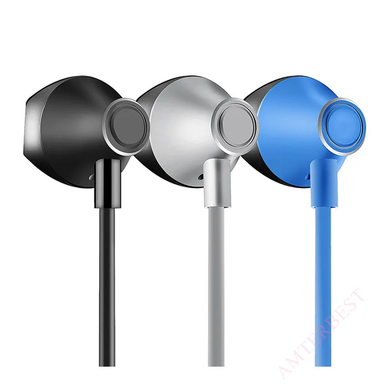 Беспроводные Bluetooth наушники спортивные магнитные двойные батареи стерео бас