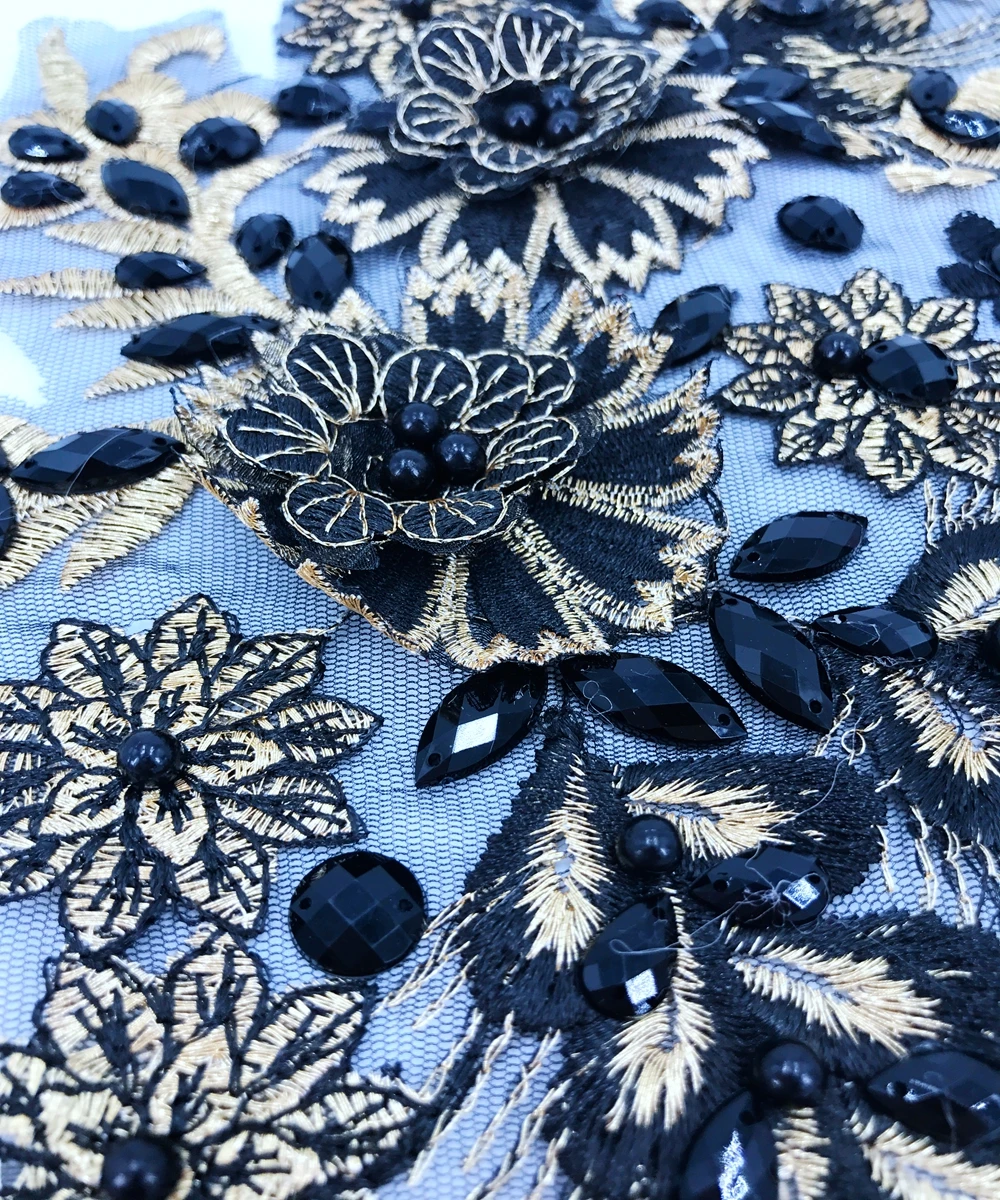 Пришивные черные стразы черные/Фотообои 35*22 см нашивки для платьев аксессуары