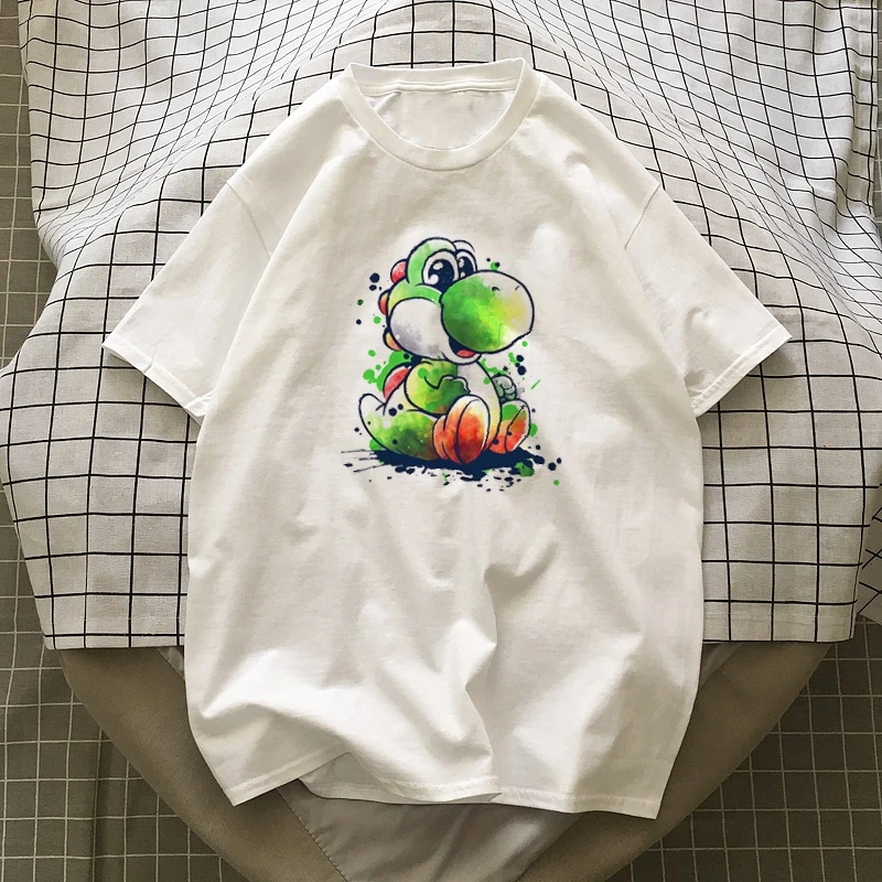 Новая футболка с динозавром из мультфильма Женская хлопковая Футболка Harajuku