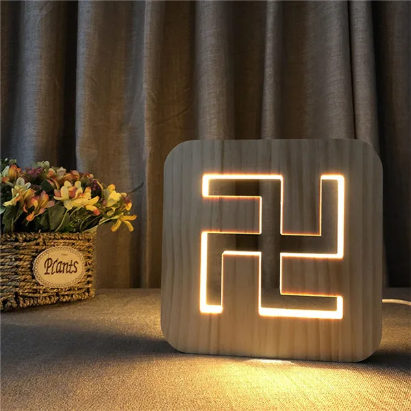3D деревянные зерна Ночник DIY Настройка лампы Настольная лампа Друзья День рождения трофей подарок домашний декор Быстрая отправка