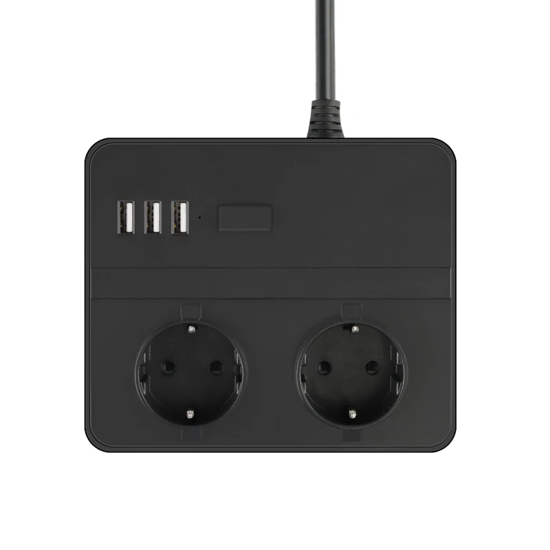 Многоразъемная силовая лента штепсельная вилка европейского стандарта гнездо