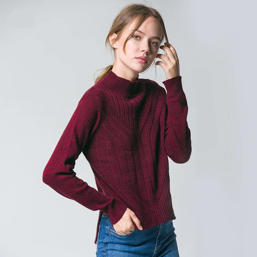 2019 Real Poncho Autumn And Winter New Pattern Side Vent High Lead Pullover Joker Sweater Rendering Unlined Upper Garment Woman | Женская