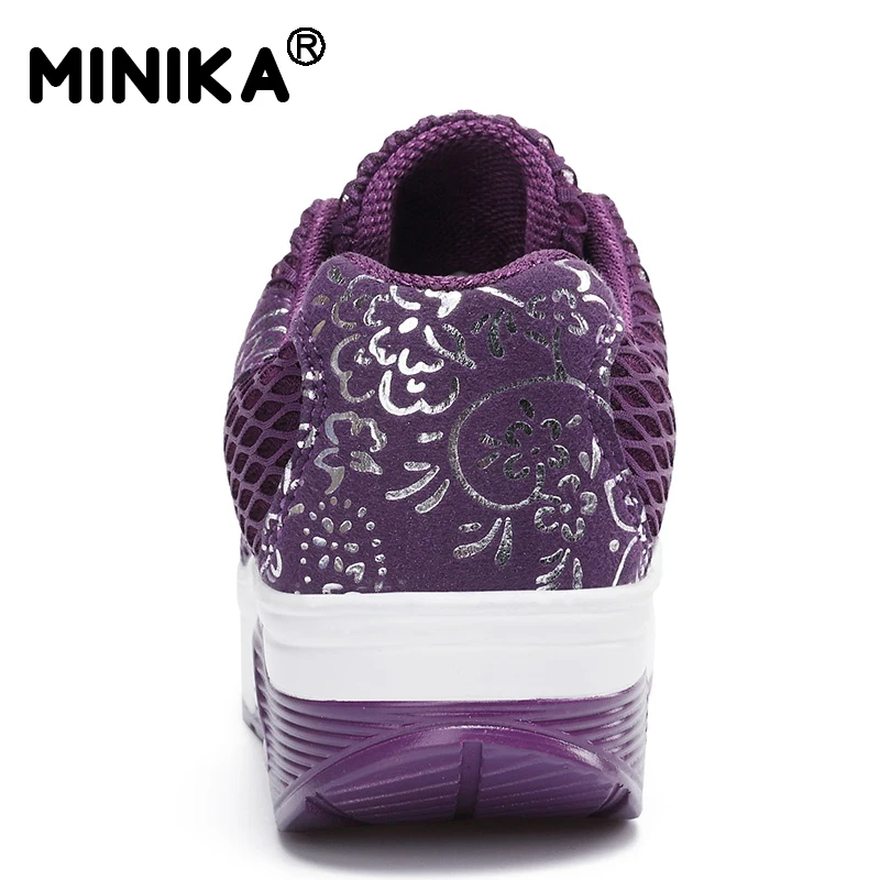 Minika/Женская дышащая обувь на плоской платформе мокасины Zapatos Mujer кроссовки