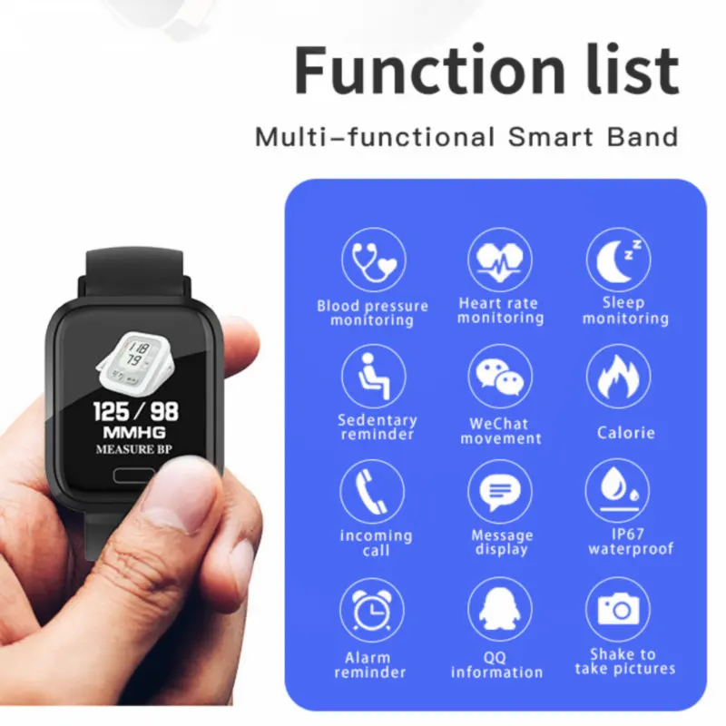 Новинка умные часы P30 водонепроницаемые кровяное давление пульсометр