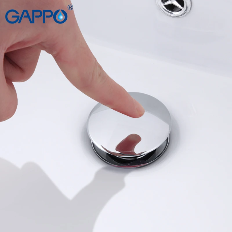 

GAPPO дренажное ситечко для кухонного стока, дренажное отверстие раковины из латуни, выдвижной стопор для раковины