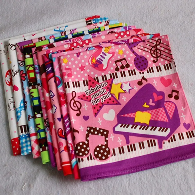 

Children's Handkerchief Cotton 100% Pocket Towel Handcuffs 5Pcs/Lot 42CM