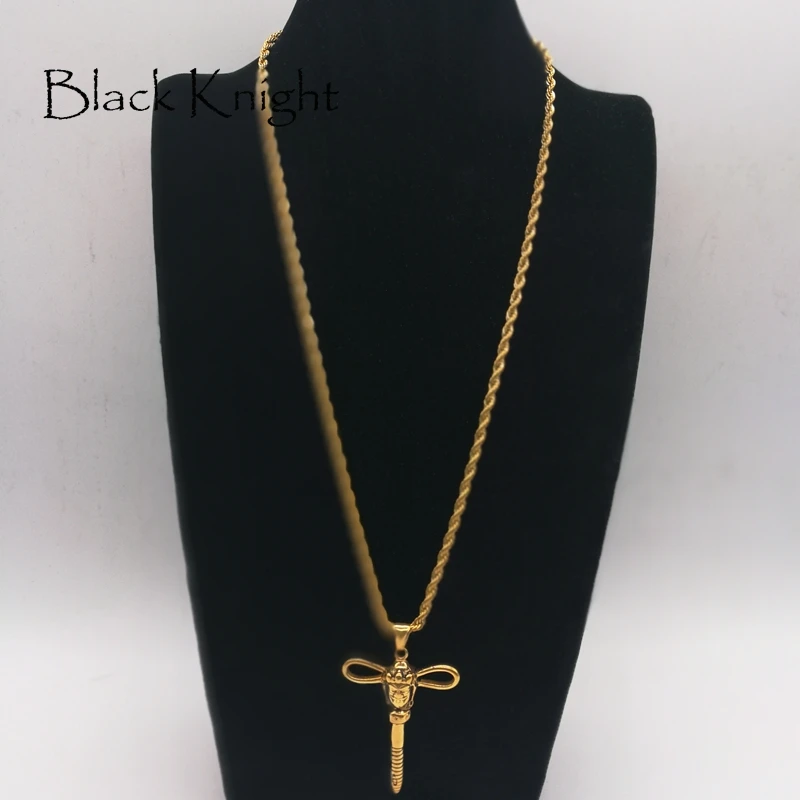 Новый Будда золотого цвета ожерелье из нержавеющей стали специальные Бог Статуя