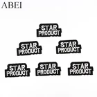 10 шт.лот вышивка английское слово заплатки железо на одежде Аппликации Швейные Сумки Логотип Сделай Сам Лоскутные наклейки джинсы мотив значок