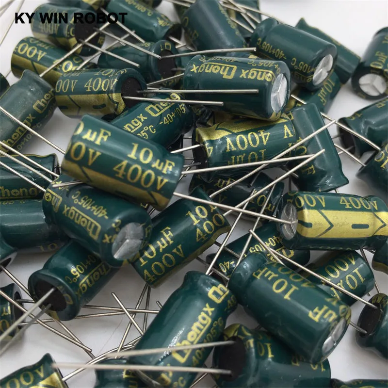 10 шт./пакет 10*17 мм 400 В/10 мкФ электролитический конденсатор|electrolytic capacitors|10uf electrolytic