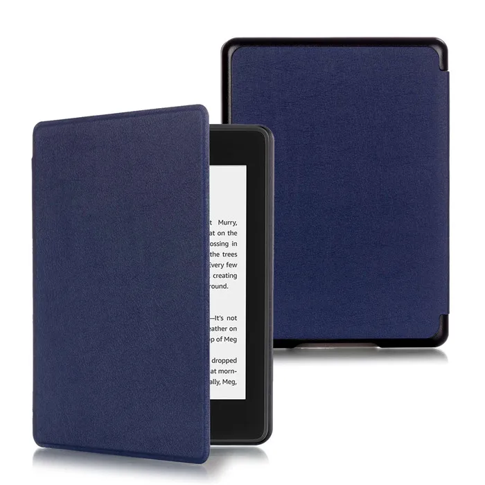 Чехол-подставка из искусственной кожи для Amazon New Kindle Paperwhite 4 2018 (Kindle 10) + 2 шт.