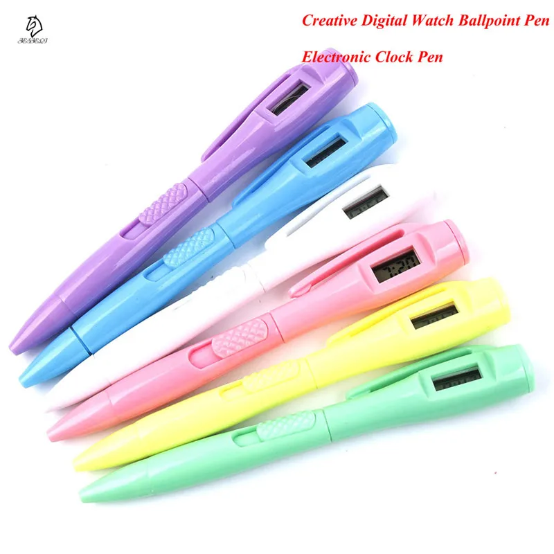Милые электронные часы шариковая ручка подарки призы для детей цифровые