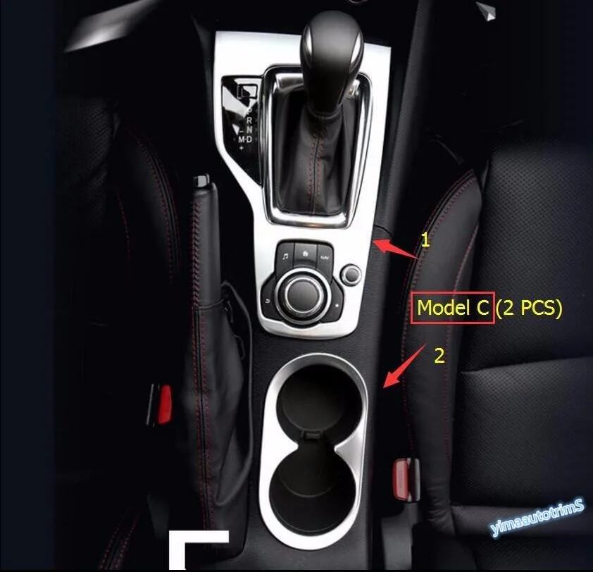 Yimaautoпланки Аксессуары для Mazda 3 ABS держатель стакана воды+ Переключение передач шестерни панель украшения крышка отделка