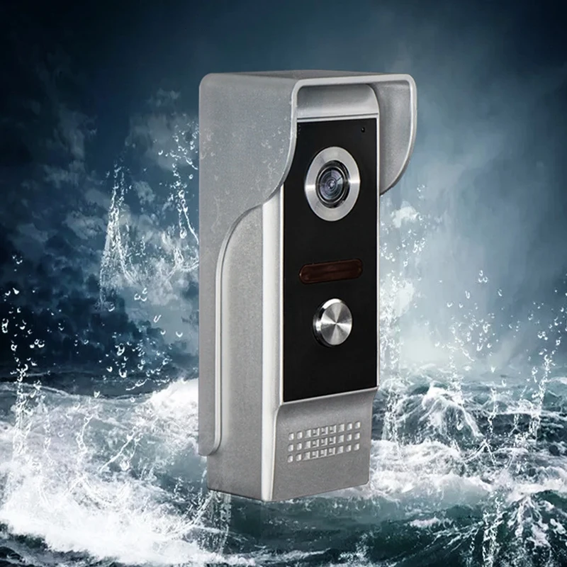 7 Inch Video Intercom Cable Home Access Control System Waterproof Rain Infrared Camera Two-Way Audio with E | Безопасность и