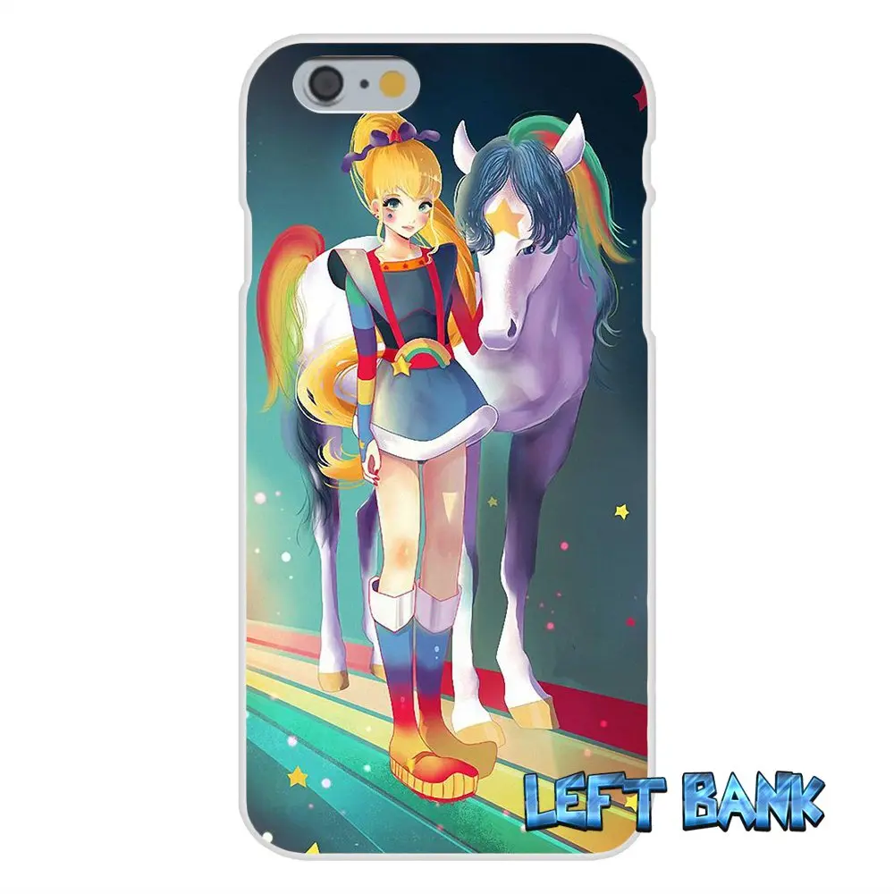 Мягкий силиконовый прозрачный чехол для iPhone 4 4S 5 5S 5C SE 6 6S 7 Plus rainbow brite | Мобильные
