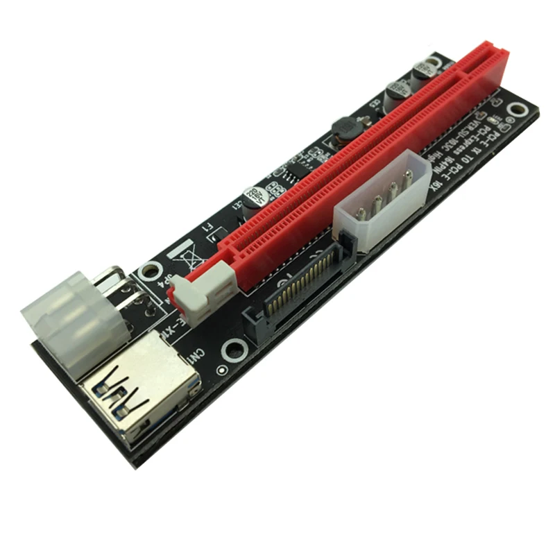 USB 3 0 удлинитель гибкий кабель PCIE PCI E Express 1X до 16X Райзер карта SATA 4Pin 6Pin питание для