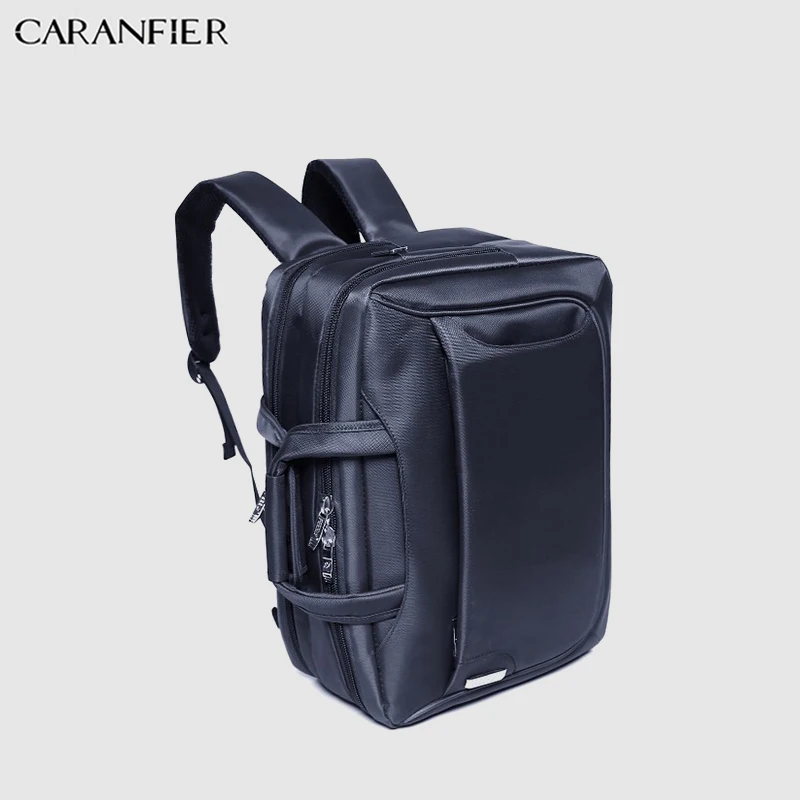 CARANFIER мужской портфель, деловая сумка-мессенджер, нейлоновая Большая вместительная многофункциональная 14 дюймовая сумка на плечо для ноутбука