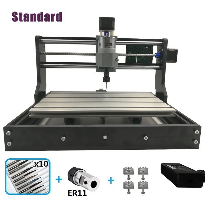 Standard CNC 3018 PRO лазерный гравер древесины ЧПУ маршрутизатор машина GRBL ER11 Хобби DIY гравировальный станок для дерева PCB ПВХ Мини CNC3018 гравер - Цвет: Standard