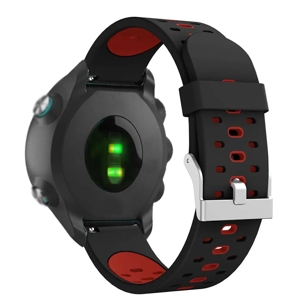 Высококачественный 20 мм силиконовый сменный ремешок модный для Garmin Forerunner 245