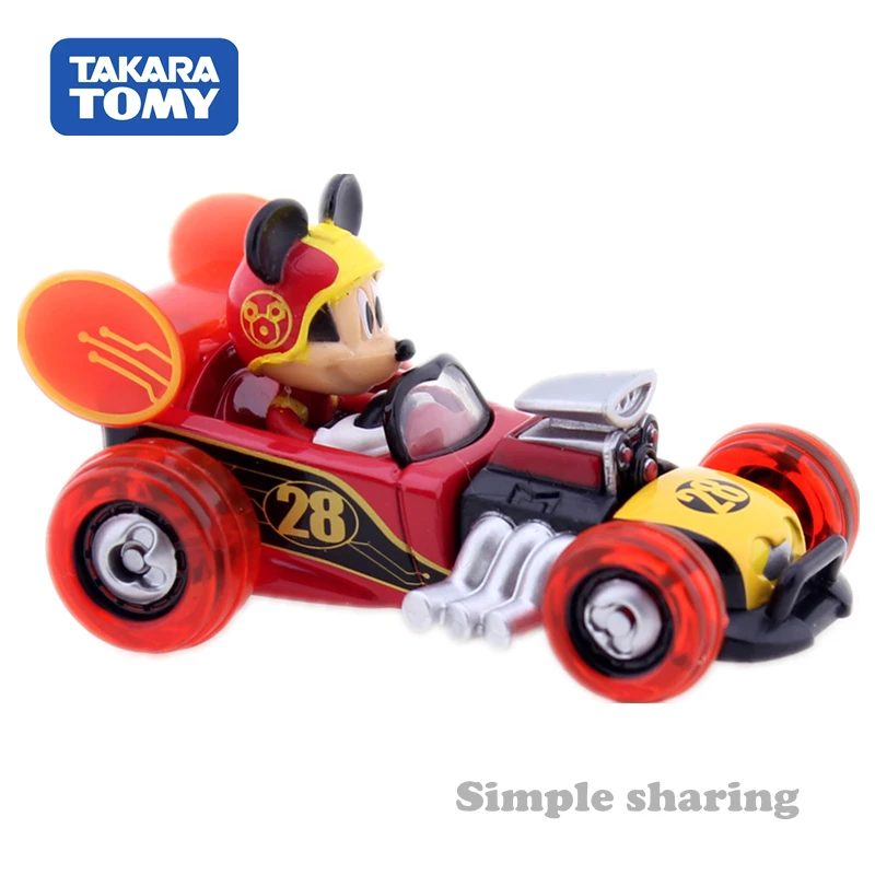 Takara Tomy Tomica Disney Микки Маус и Road Racers MRR 09 горячий стержень мотор автомобиль литая
