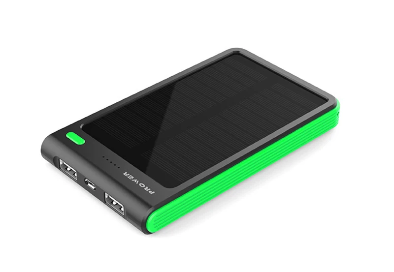 Новый Солнечный Power Bank 8000 мАч Dual USB Солнечная Bateria Externa Портативное Солнечное