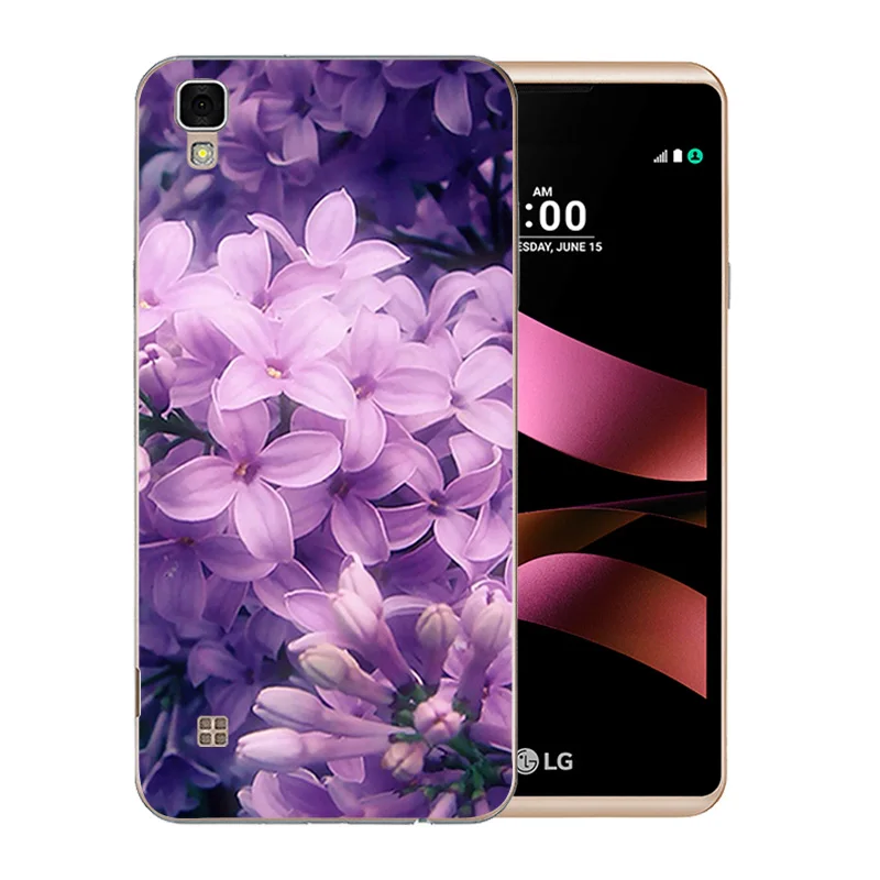5 0 дюйма для LG X Style чехол телефона с цветущим узором K200D задняя крышка из ТПУ