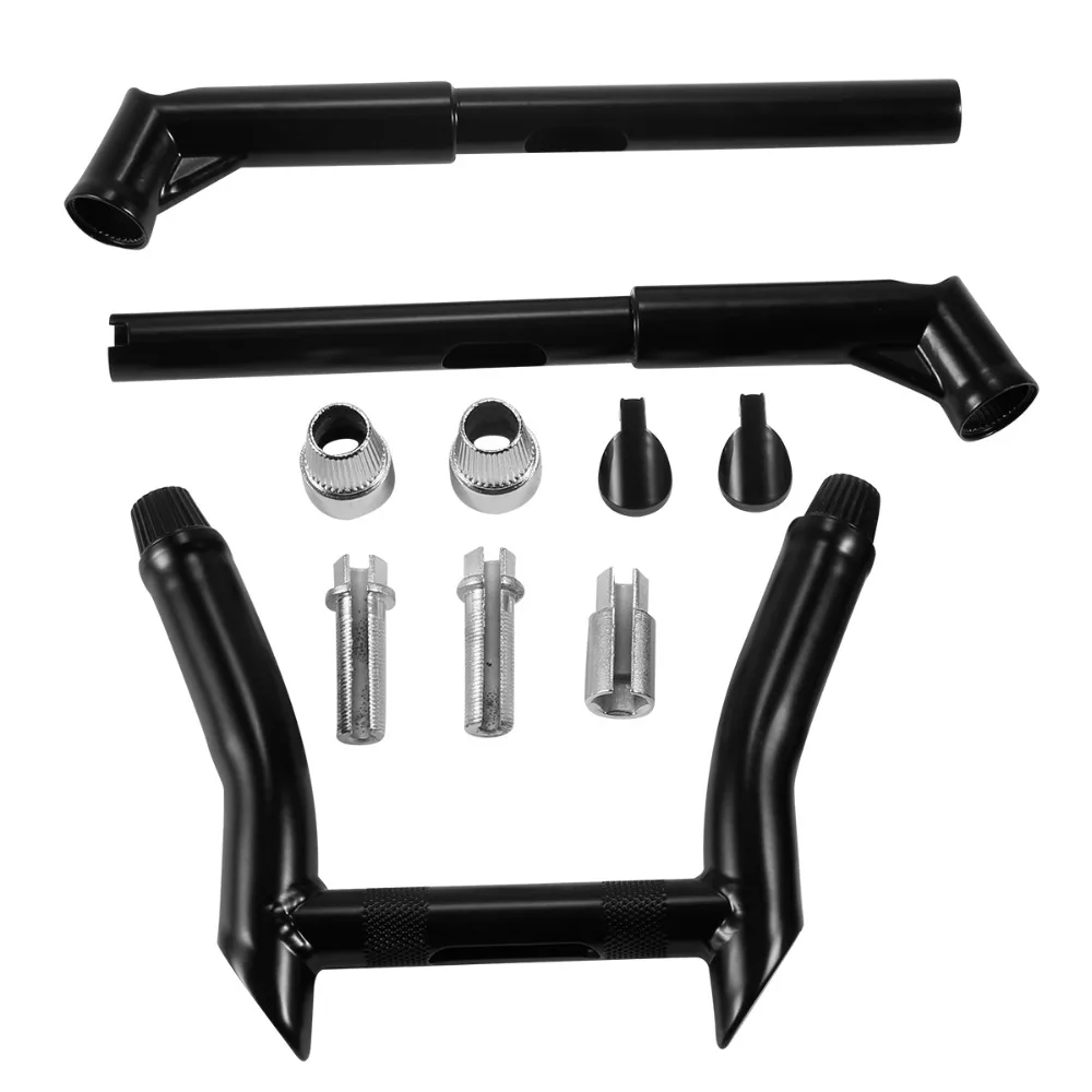 Черный 10 &quotRise 1 25&quot Руль для Harley FLS FLSS FLSTC FLSTF FLSTFB FXDB FLD Dyna Softail Custom Deluxe Night Train 00-17 |