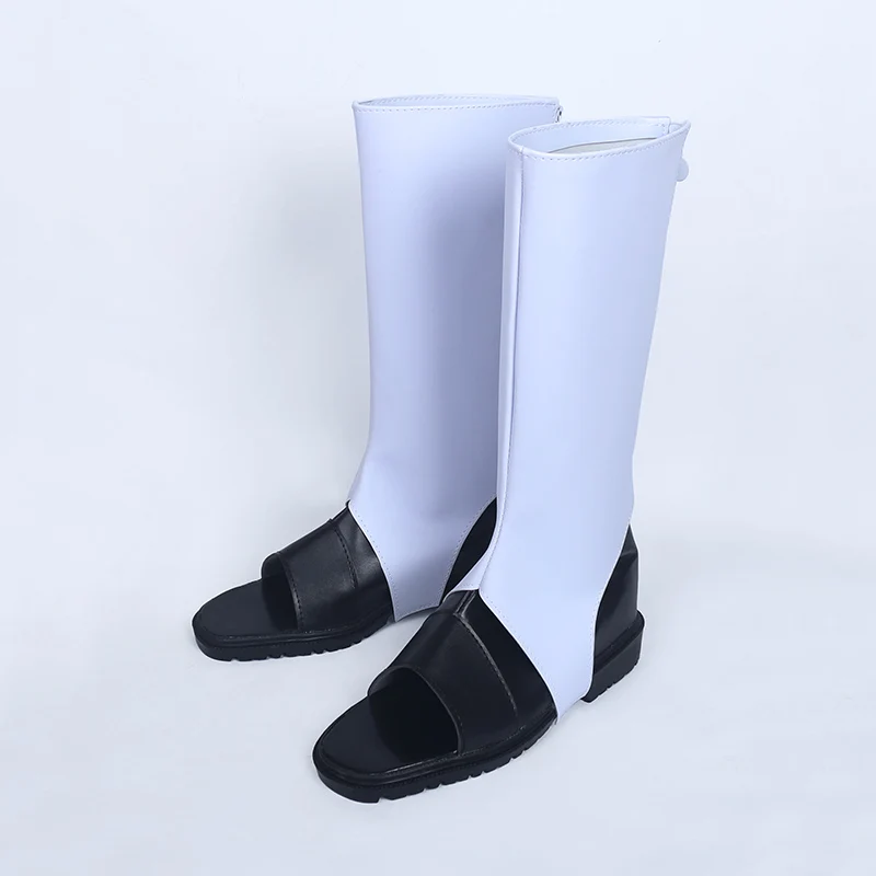 Naruto Black White Pu Leather Shoes Uchiha Obito Carnival Cosplay Costume Halloween Boots New Free Shipping | Тематическая одежда