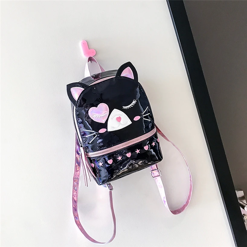 Aelicy милый кот мультфильм рюкзаки для женщин Мода Новые милые школьные сумки для девочек мода лазер личности лазерные рюкзаки водонепроницаемый