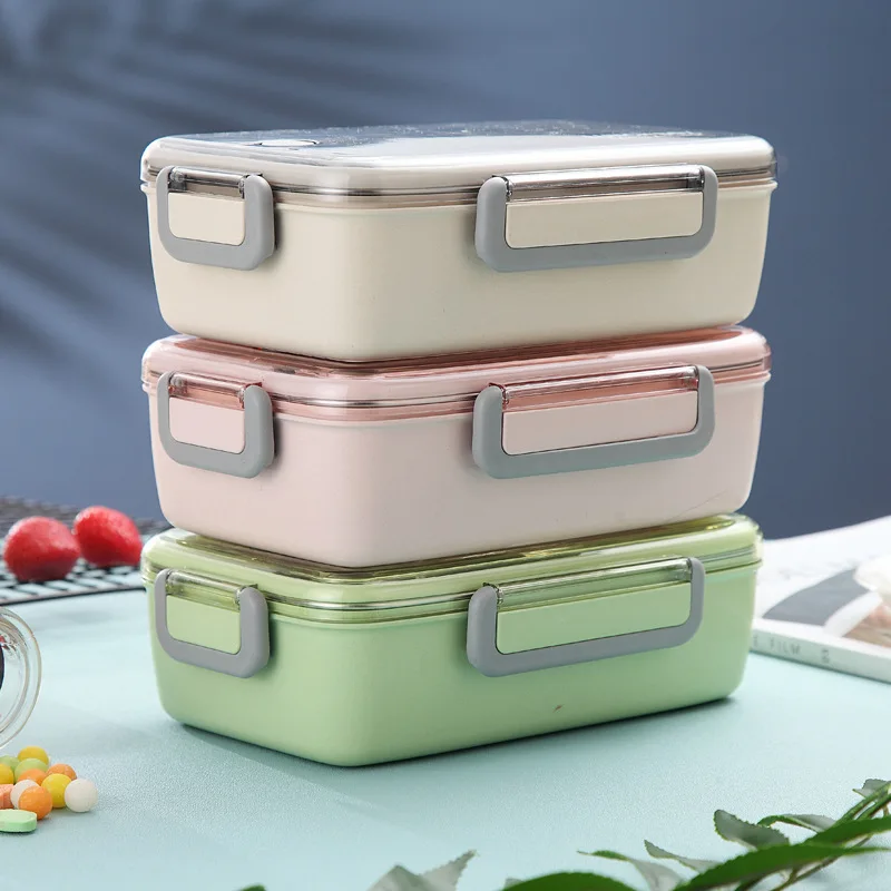 Ланч бокс из нержавеющей стали 304 экологически чистый контейнер для хранения еды
