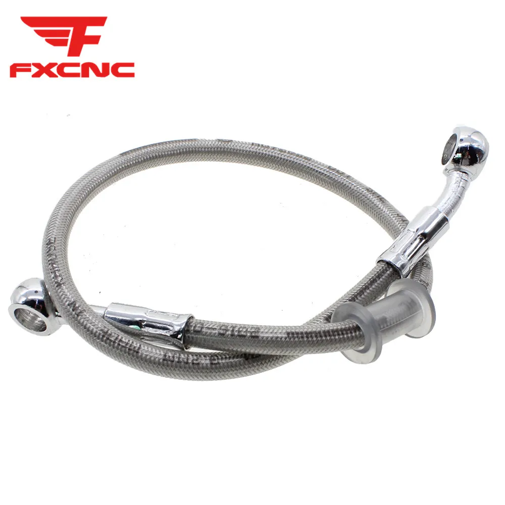 

Motorcycle Dirt Bike Braided Steel Hydraulic Reinforce Brake line Oil Hose Tube 39cm - 200cm Universal Fit Racing Accessories