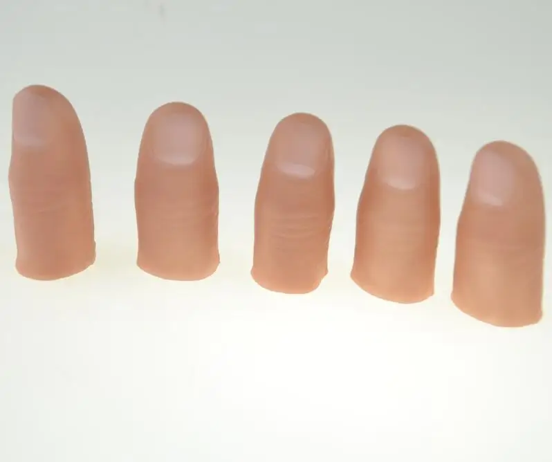 10 шт. твердый палец вверх поддельный наконечник для исчезания обмена и