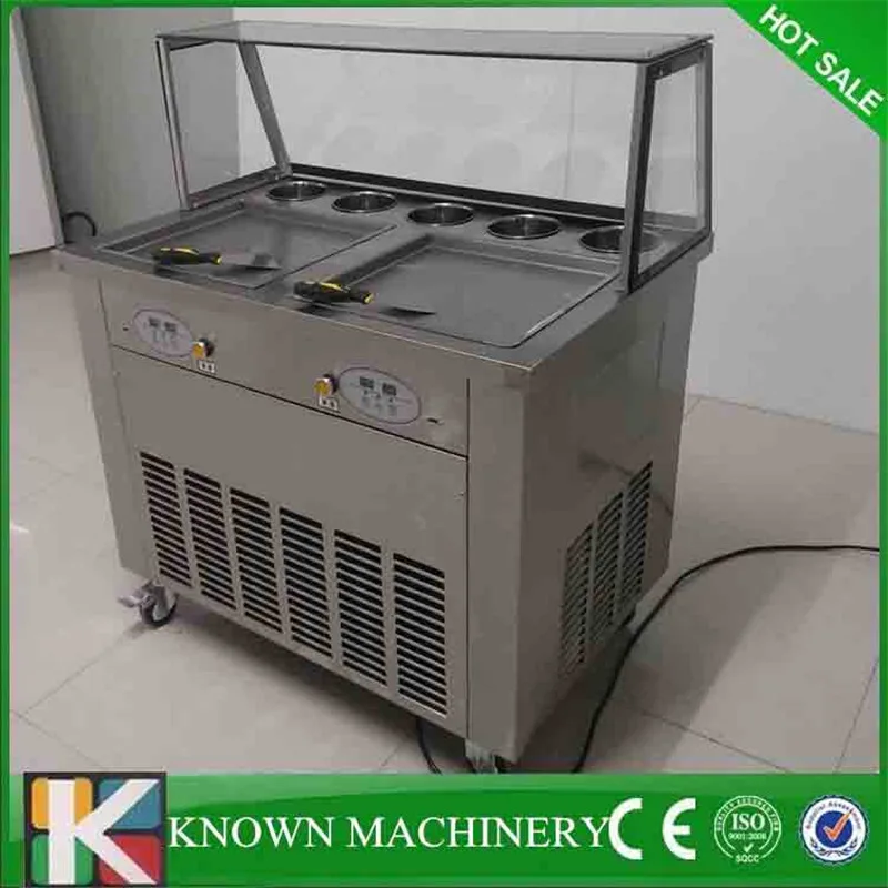 Бесплатная доставка 110В/220В двойная квадратная сковорода машина для жареного