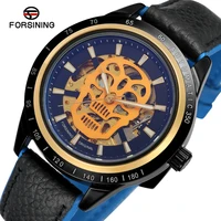 forsining mens high end brand automatic self wind leather band vogue skeleton quality popular mechanical watch fsg8167m3