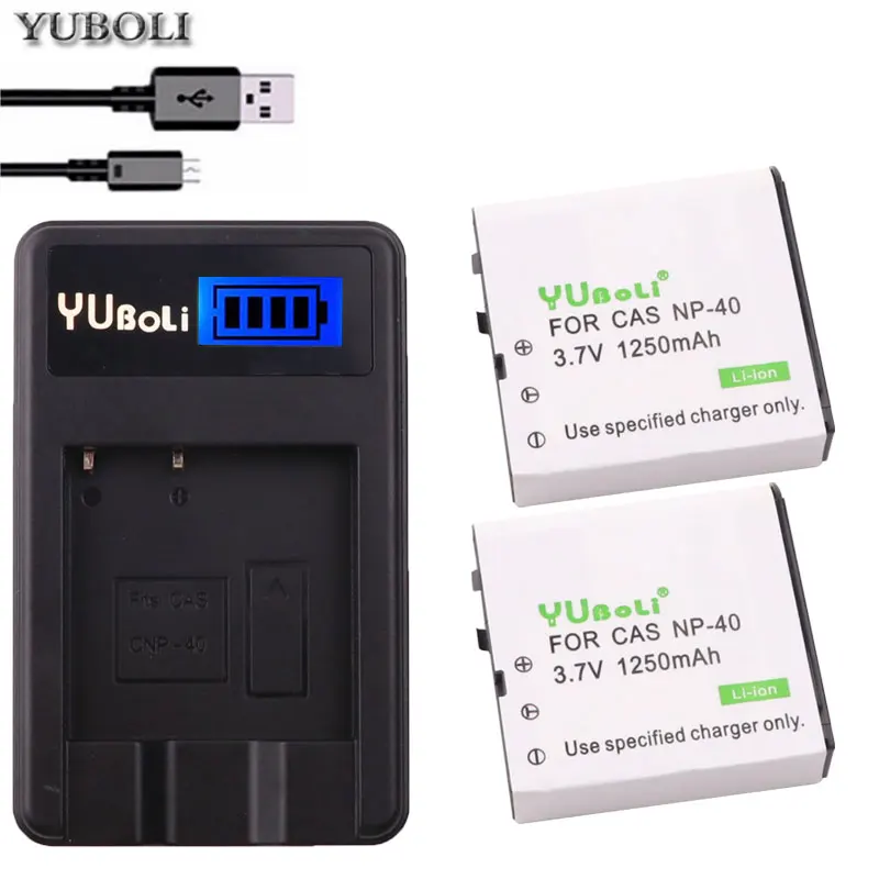 Батарея NP-40 NP 40 NP40 Аккумулятор для камеры+ ЖК-Зарядное устройство USB для Casio EX-Z30/Z40/Z50/Z55/Z57/Z750 EX-P505/P600/P700 PM200