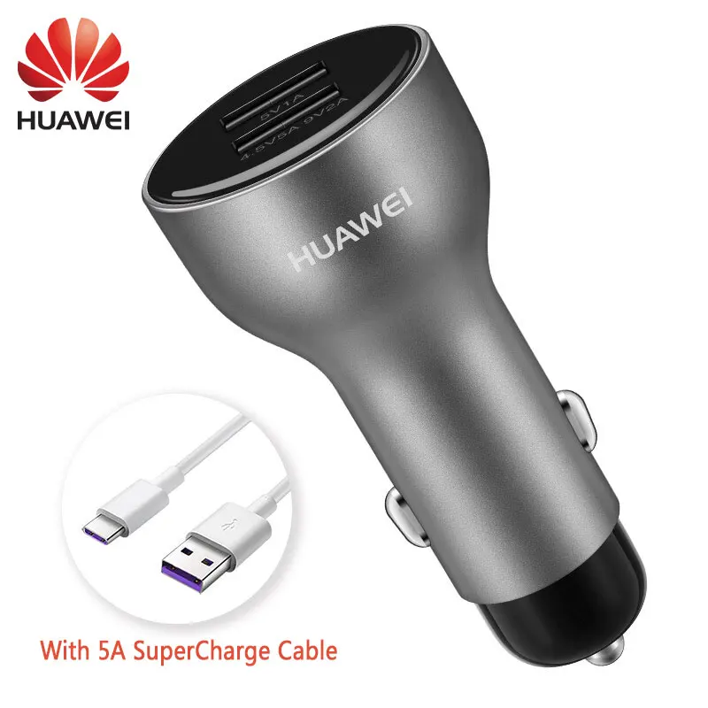 Автомобильное зарядное устройство huawei Supercharge Оригинальное быстрое зарядное устройство mate 9 10 20 X P10 Plus P30 20 Pro type C type-c кабель Honor 8 V9 V10 View 10