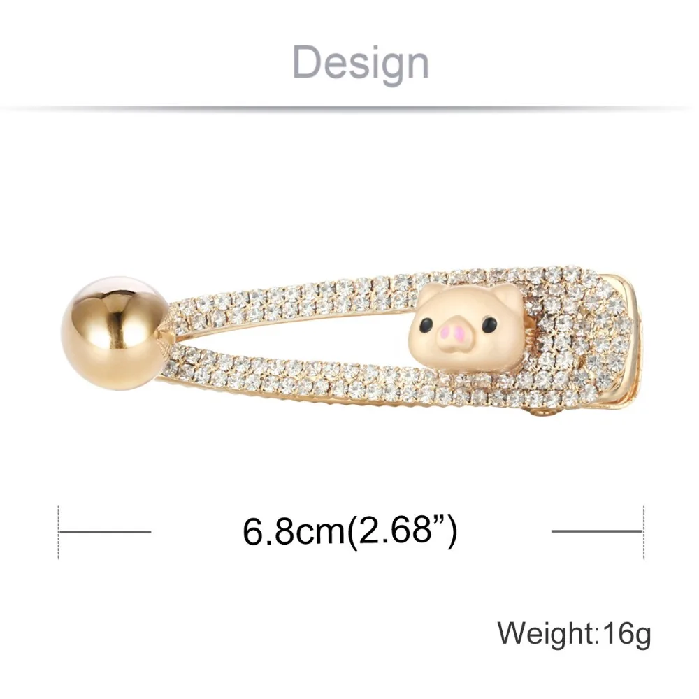 Милые заколки для волос девочек корейские кристаллы инструменты укладки