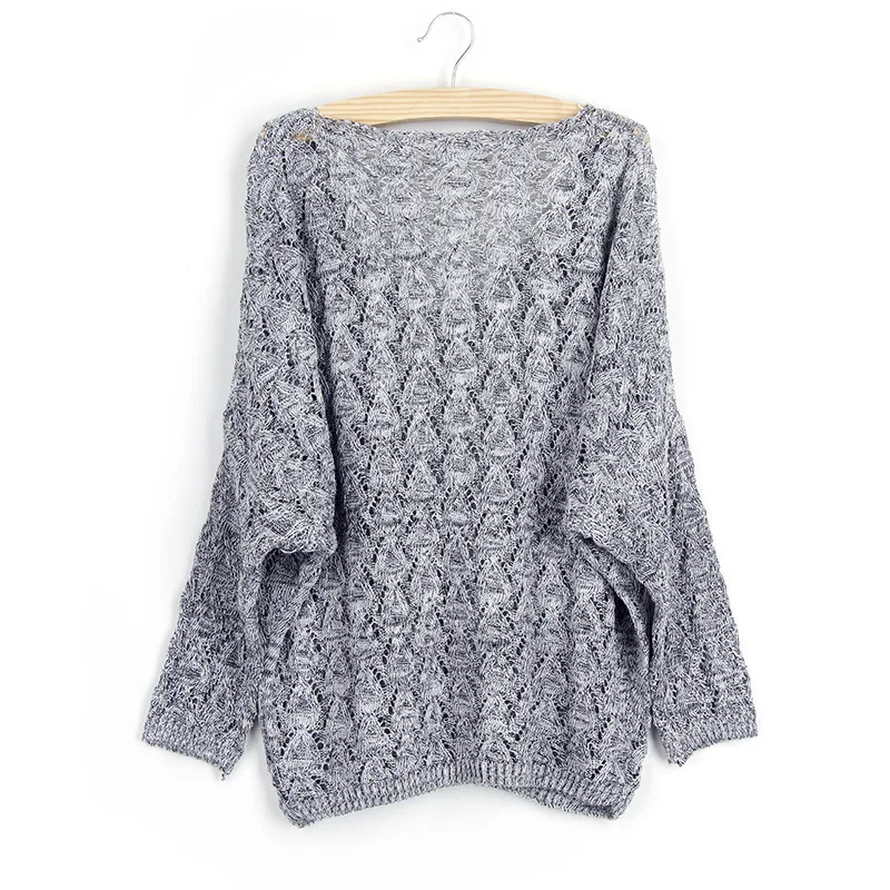 Высокое качество однотонный вязаный свитер топ весна-осень женская блузка