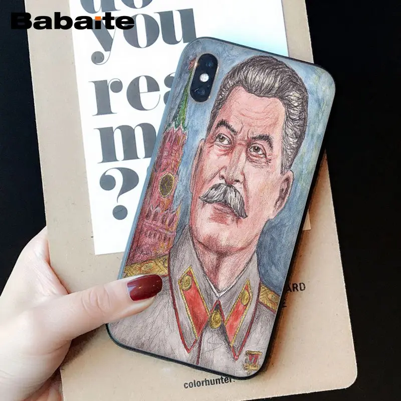 Babaite Сталиным Советском Союзе DIY чехол для телефона iPhone X XS MAX 6 6s 7 7plus 8 8Plus 5 5S SE