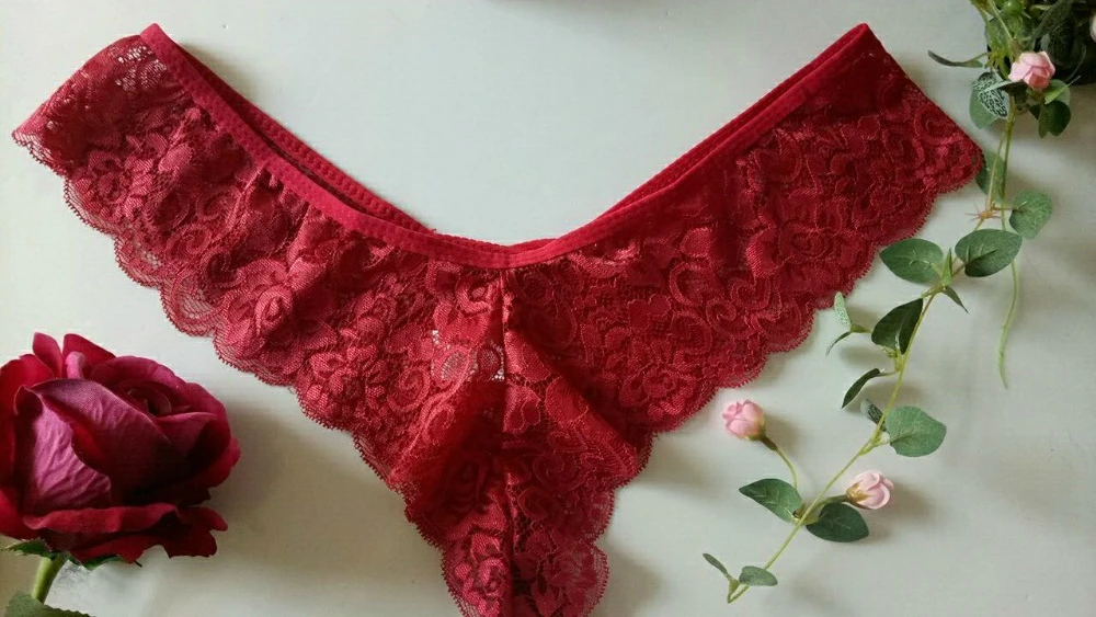 Sexy Women Lace Ultra-thin Mesh Clothing Temptation Teasing Low Waist Porno Erotic Underwear Thongs Adult Sex Shop H5